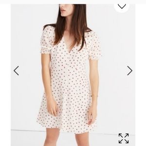 Madewell silk strawberry dress
